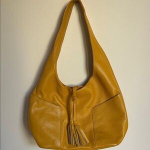 Elegant Mustard Yellow Hobo Bag